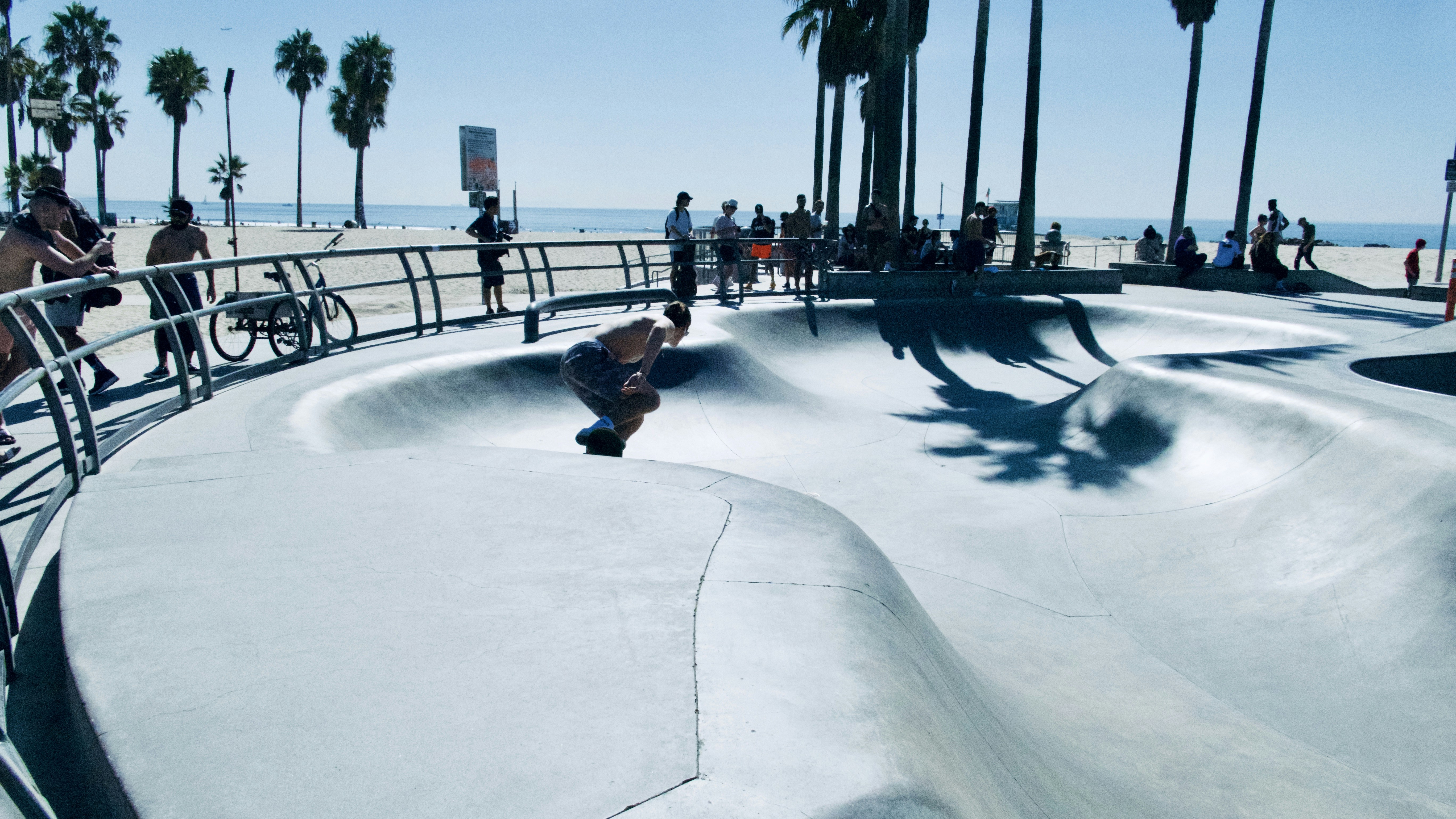 Topless Skateboarding